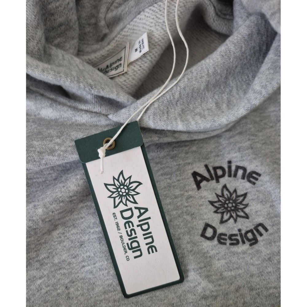 Alpine Design Hoodie Womens Medium Gray AD Hike Fleece Long Sleeve Pullover NEW - Picture 5 of 10